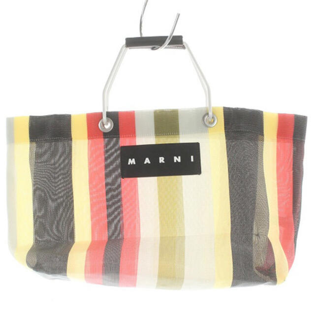 Marni - マルニ フラワーカフェ ストライプバッグ ミニ トートバッグ ...