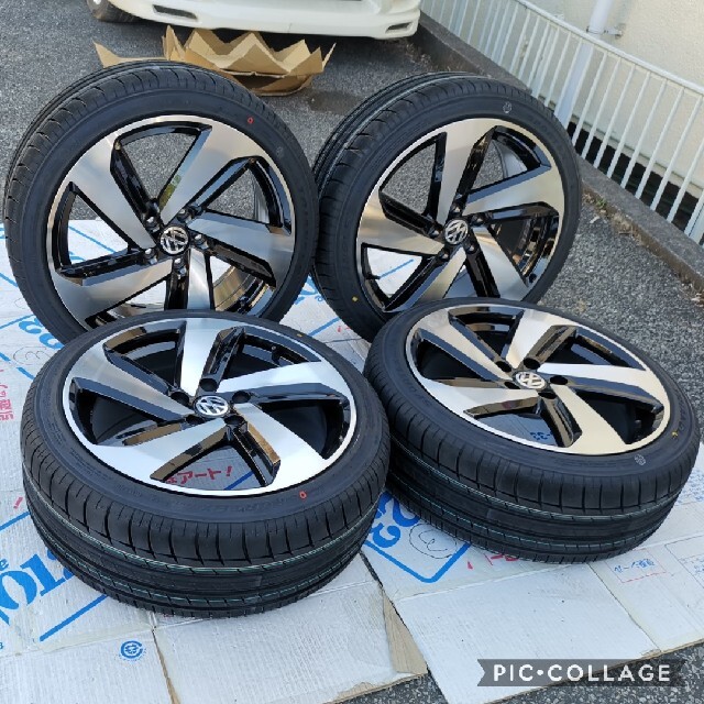 新品VW ワーゲンゴルフタイヤ ホイール4セットタイヤ付 215/45R17 P