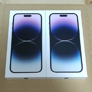 アップル(Apple)の2台セット iPhone 14 pro max 256GB 未開封 Purple(スマートフォン本体)