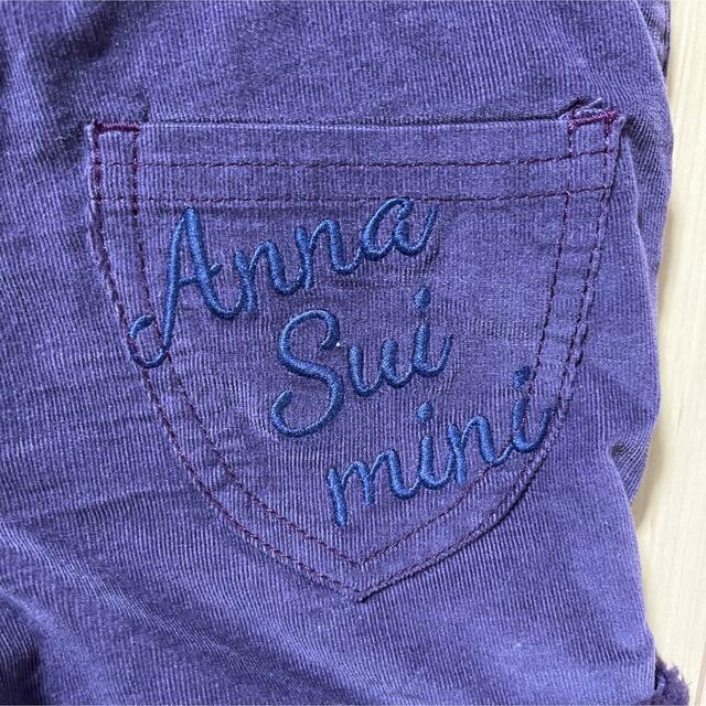 ANNA SUI mini(アナスイミニ)のANNA SUI mini / ネコ コーデュロイショートパンツ size100 キッズ/ベビー/マタニティのキッズ服女の子用(90cm~)(パンツ/スパッツ)の商品写真