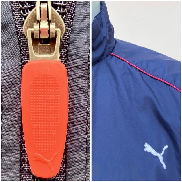 PUMA - 一回使用 PUMAの紺色×赤ラインのシャカシャカジャケット XO(XXL)の通販 by kaihanaryu's shop｜プーマ ならラクマ