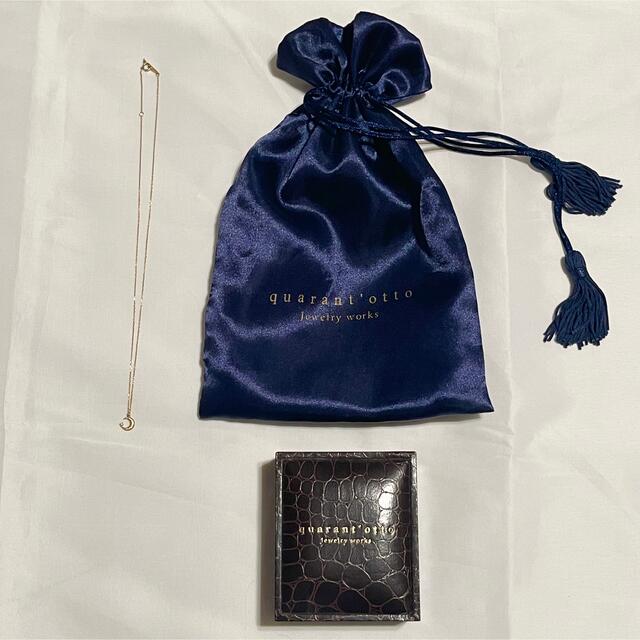 quarant'otto クアラントット 月モチーフ ネックレス ゴールド