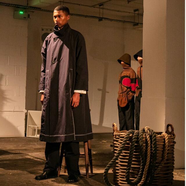 omar afridi Wrap Trench Coat