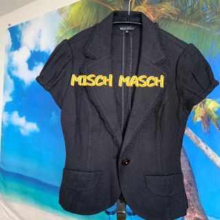 ミッシュマッシュ(MISCH MASCH)のMISCH MASCH レディース、半袖ジャケット、Ｍサイズ、ネイビー色(テーラードジャケット)