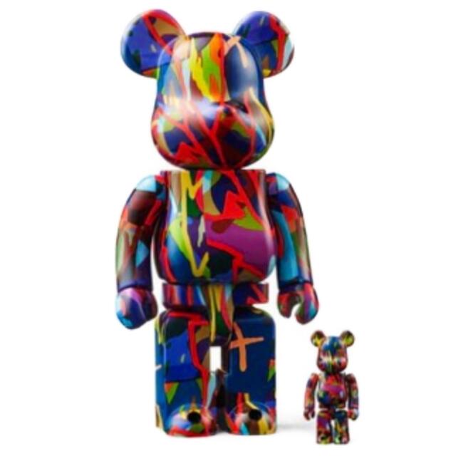 その他 BE@RBRICK - BE@RBRICK KAWS Tension 100% 400%
