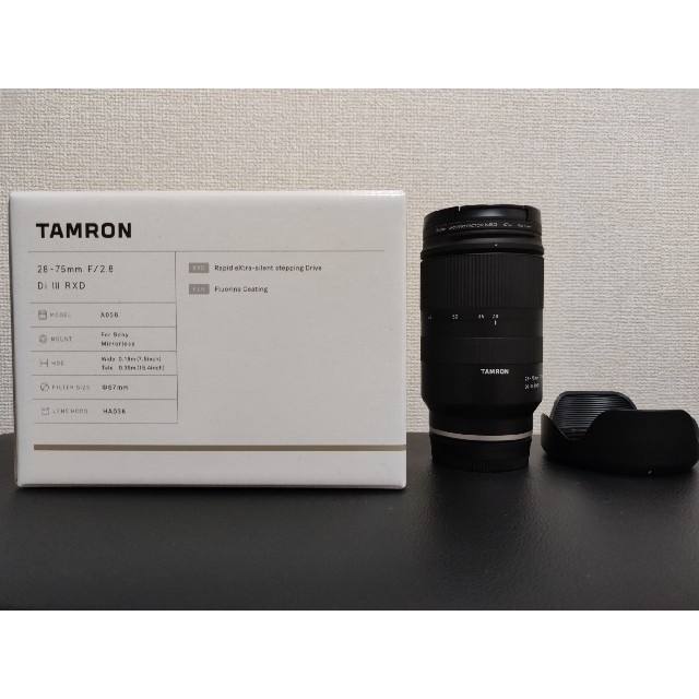 【12月スーパーSALE 15％OFF】 タムロン - TAMRON 28-75mm ソニーEマウント用 RXD III Di F/2.8 レンズ(ズーム)