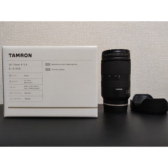 TAMRON(タムロン)のタムロン 28-75mm F/2.8 Di III RXD ソニーEマウント用 スマホ/家電/カメラのカメラ(レンズ(ズーム))の商品写真