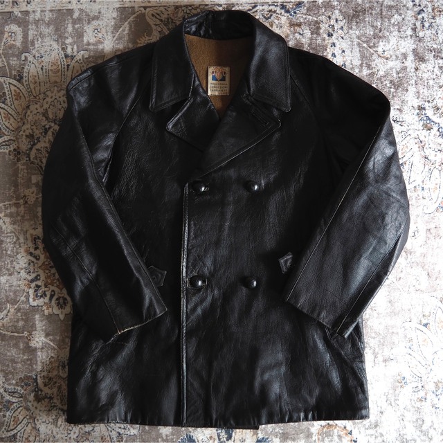 1950年代 ミラノ製  ゴートスキン Leather Car Coat