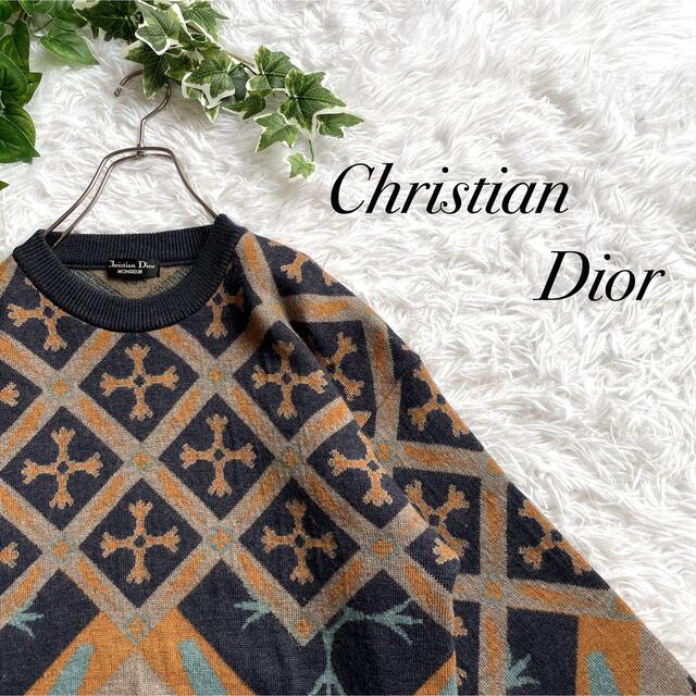 シルバーグレー サイズ レトロ オールド Christian Dior トロッター
