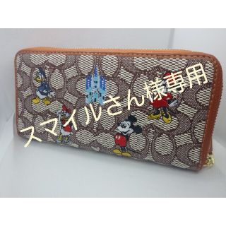 コーチ(COACH)のDISNEY X COACHアコーディオン ジップ ウォレットコーチ×ディズニー(財布)