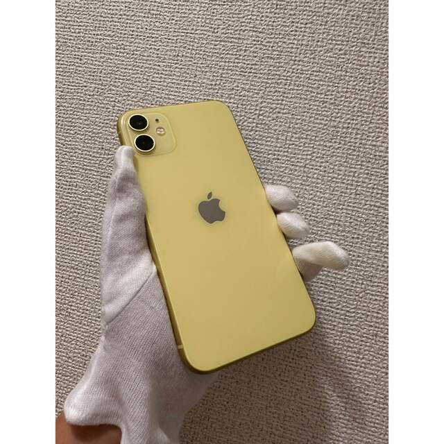 【超美品】iPhone11 64GB イエロー SIMフリー　おまけつき スマホ/家電/カメラのスマートフォン/携帯電話(スマートフォン本体)の商品写真