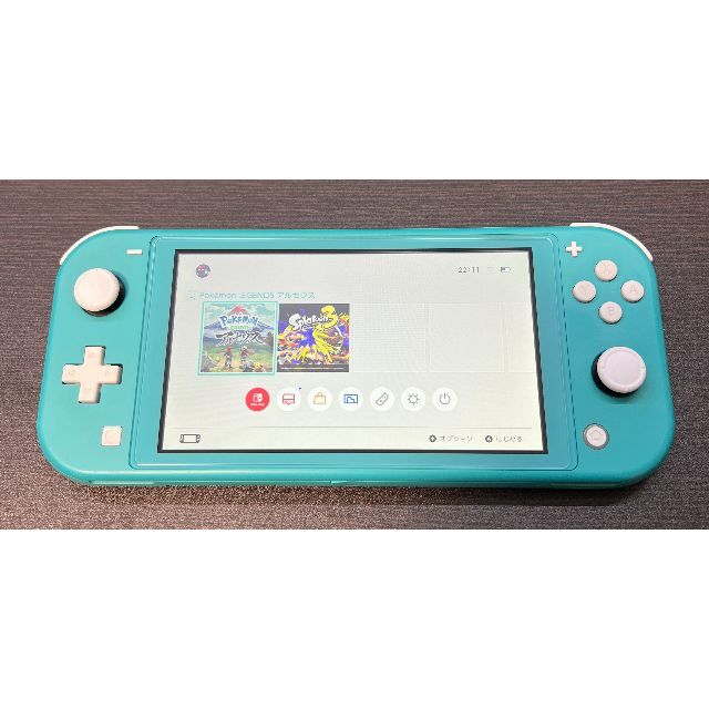 傷は見られず綺麗です本体本体のみ (278) 動作確認済 Switch Lite ターコイズ