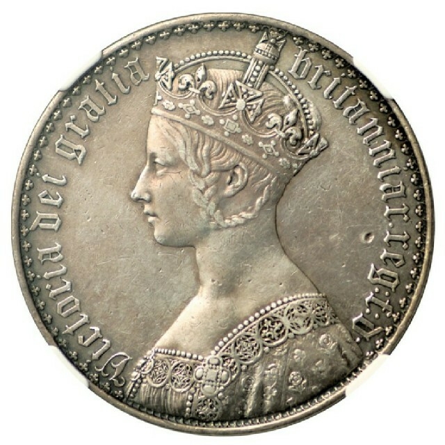 予約中！】 銀貨 1847年 ゴチッククラウン 英国 アンティークコイン