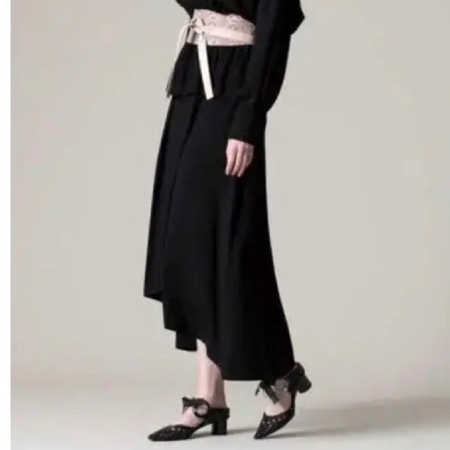ADORE(アドーア)の【yuki様】アドーア　ストレッチニットスカート　38　ブラック レディースのスカート(ロングスカート)の商品写真