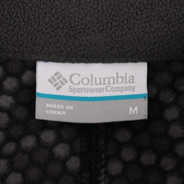 Columbia(コロンビア)のコロンビア フリースジャケット ハイネック ジップアップ 胸ポケット アウター レディース Mサイズ ブラック Columbia レディースのジャケット/アウター(その他)の商品写真