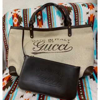 グッチ(Gucci)のGUCCI グッチクラフト　トートバッグ　ベージュ(トートバッグ)