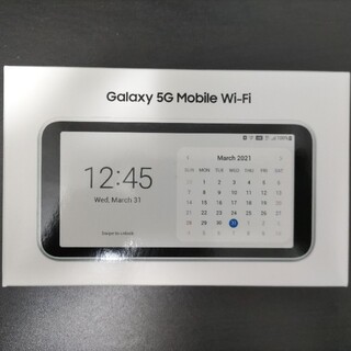 ギャラクシー(Galaxy)のGalaxy 5G Mobile Wi-Fi SCR01SWU ホワイト 新品(その他)