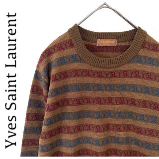 サンローラン(Saint Laurent)のYves Saint Laurent イブサンローラン　ロゴライン　セーター(ニット/セーター)