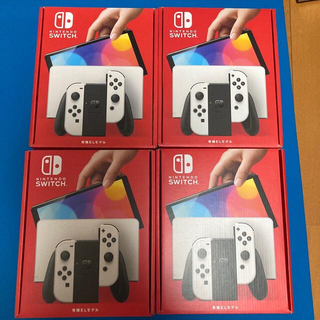 お取り寄せ】 新品、未使用 任天堂Switch有機ELホワイト×4 家庭用