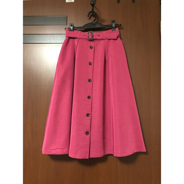 anySiS(エニィスィス)のオンワード any SiS フロントボタンフレア スカート レディースのスカート(ひざ丈スカート)の商品写真