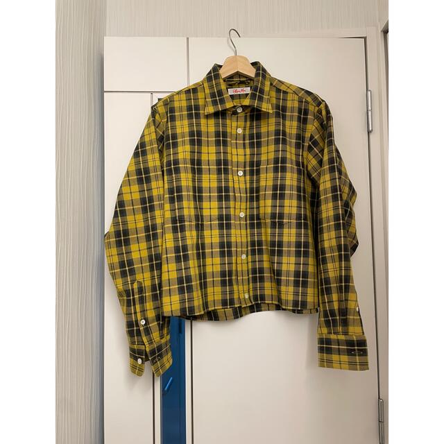 UNUSED(アンユーズド)の22AW【SYU.HOMME 】Short shirt Plaid Yellow メンズのトップス(シャツ)の商品写真
