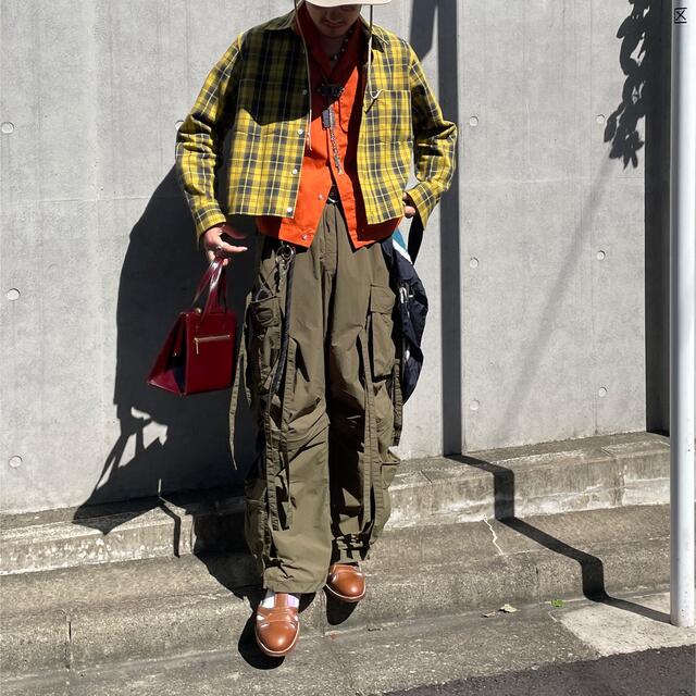 UNUSED(アンユーズド)の22AW【SYU.HOMME 】Short shirt Plaid Yellow メンズのトップス(シャツ)の商品写真