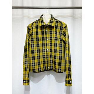 アンユーズド(UNUSED)の22AW【SYU.HOMME 】Short shirt Plaid Yellow(シャツ)