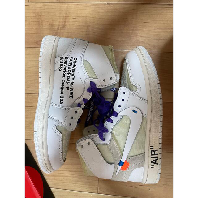 競売 OFF-WHITE - 正規品Off-White Nike GS Air Jordan 1 22.5cm