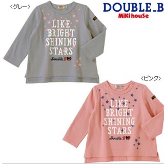 ダブルビー(DOUBLE.B)の【定価8,910円！新品未使用】ダブルビー　ピンクのロングTシャツです♪(Tシャツ/カットソー)