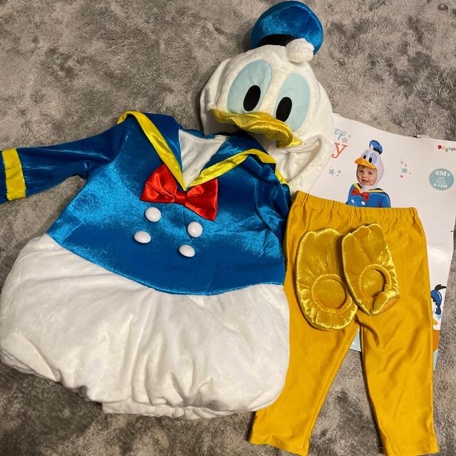 Disney(ディズニー)のドナルド　コスプレ　6-12M キッズ/ベビー/マタニティのベビー服(~85cm)(ロンパース)の商品写真