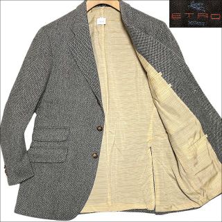ETRO - エトロ 美品 19AW ベルベット テーラード ジャケット 定番から人気の限定 【新品】ETRO テーラードジャケット 50 定価27万 テーラードジャケット