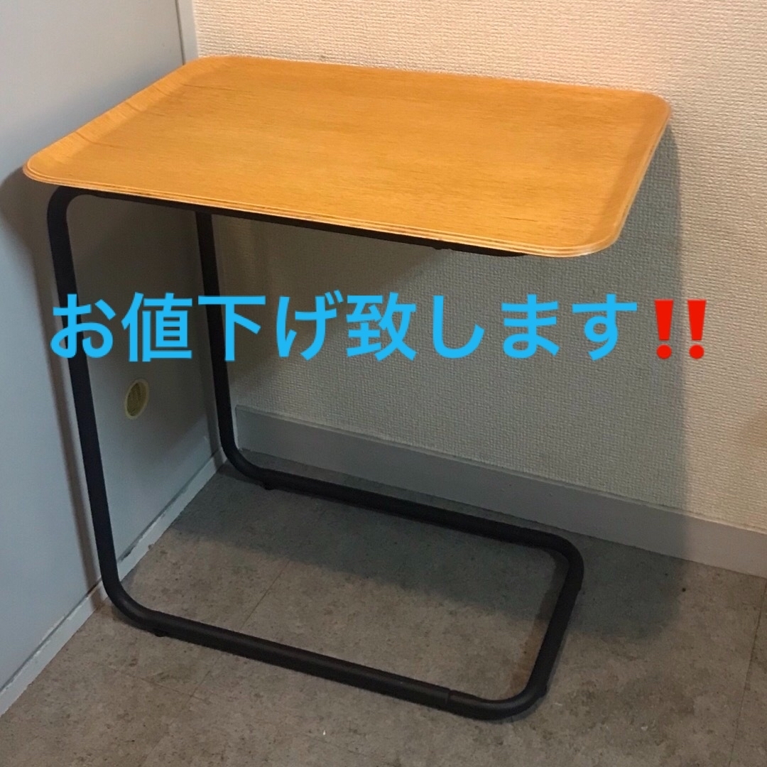 美品　無印良品　パイン材折りたたみローテーブル