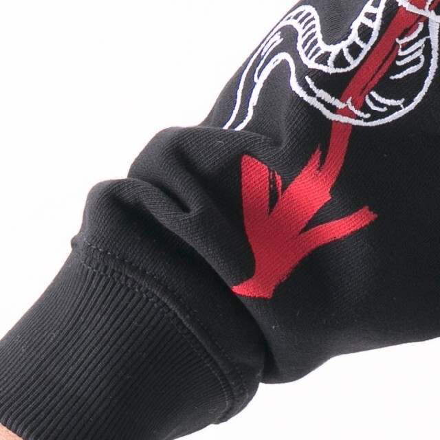 DIESEL ディーゼル ストリートアート スウェット パーカー ブラック XL