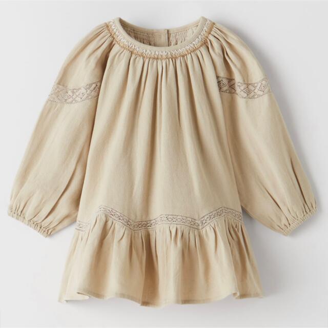 ZARA KIDS(ザラキッズ)の新品 ZARA baby kids  エンブロイダリーレースワンピース 92cm キッズ/ベビー/マタニティのキッズ服女の子用(90cm~)(ワンピース)の商品写真