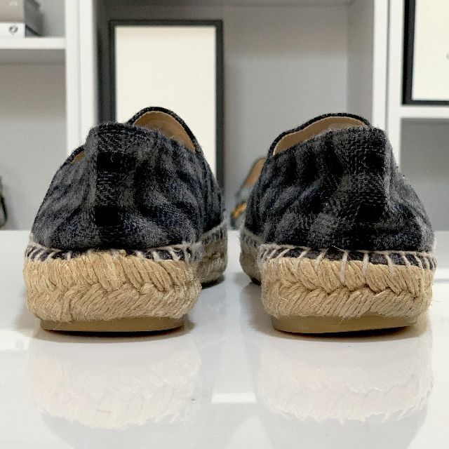 CHANEL(シャネル)の3194 シャネル ココマーク ウール エスパドリーユ フラットシューズ レディースの靴/シューズ(スリッポン/モカシン)の商品写真