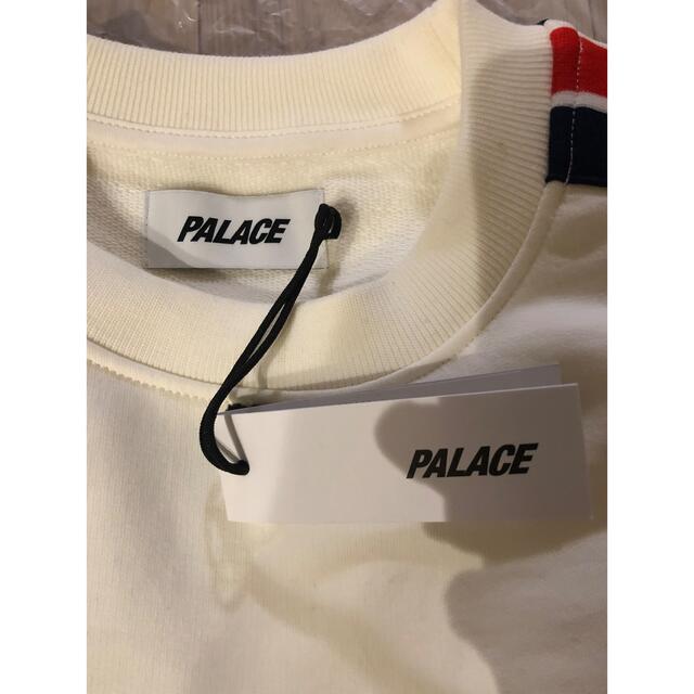 Palace Flag Stripe Crew - Grey Marl