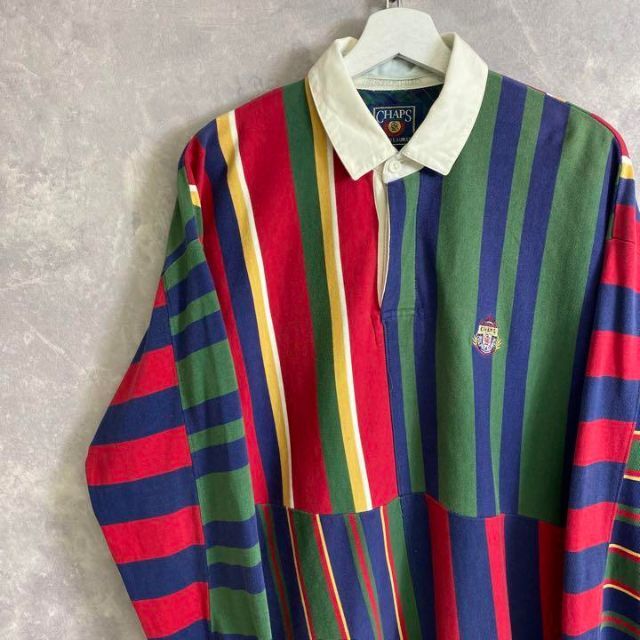 Ralph Lauren - チャップスラルフローレン 80s ラガーシャツ 長袖