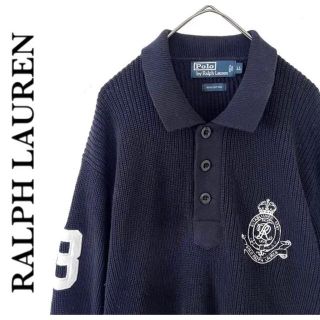 ポロラルフローレン(POLO RALPH LAUREN)のRalph Lauren ラルフローレン　ハーフボタン　ニット　XL セーター(ニット/セーター)