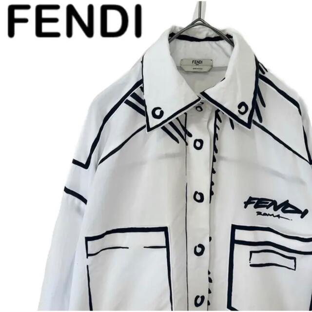 【レア】FENDI JOSHUA VIDES ジョシュアヴィーダス　騙し絵シャツ