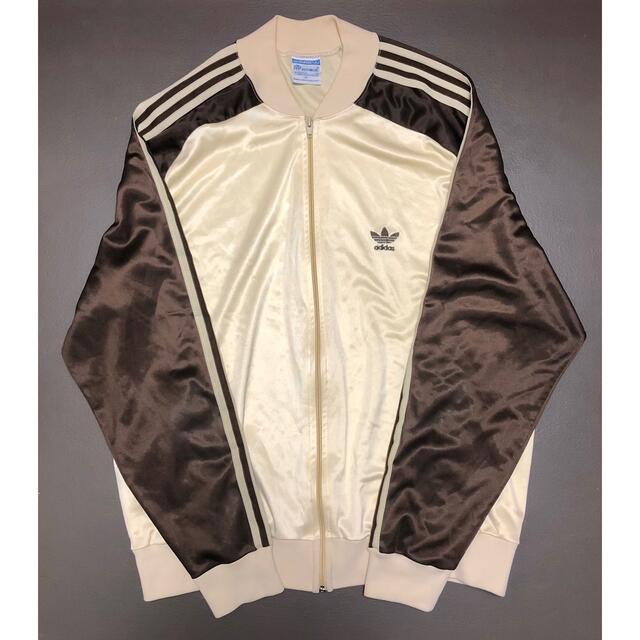美品 adidas アディダス ATP クリーム×ブラウン ビンテージ ジャージ | フリマアプリ ラクマ