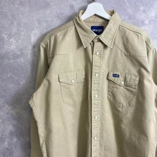 ラングラー(Wrangler)のラングラー 90s シャツジャケット ベージュ 厚手 ウェスタンシャツ(シャツ)