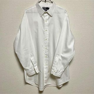 ポロラルフローレン(POLO RALPH LAUREN)の【Poloラルフローレン】長袖白カッターシャツツイル白ｘ白(シャツ)