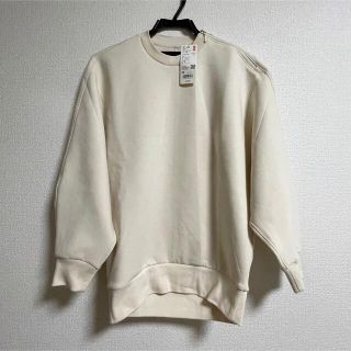 ユニクロ(UNIQLO)のUNIQLO ドライスウェット　リラックス　クルーネックシャツ　XS(トレーナー/スウェット)