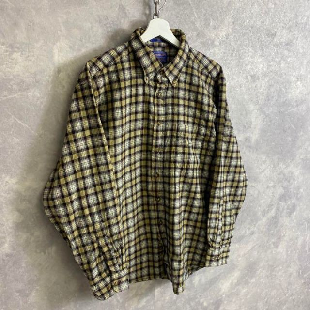 PENDLETON(ペンドルトン)のペンドルトン ウールシャツ ベージュ ブラウン チェック オンブレ メンズのトップス(シャツ)の商品写真