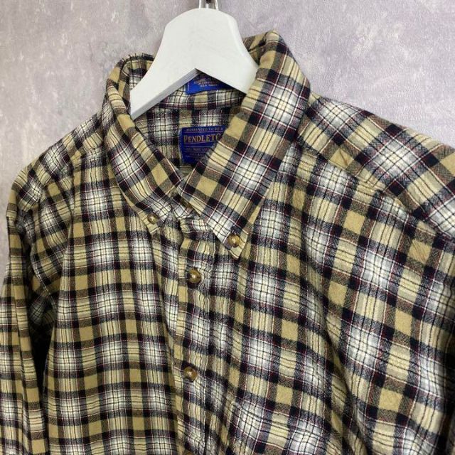 PENDLETON(ペンドルトン)のペンドルトン ウールシャツ ベージュ ブラウン チェック オンブレ メンズのトップス(シャツ)の商品写真