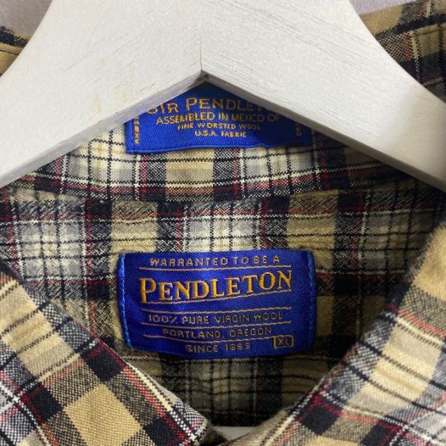 PENDLETON(ペンドルトン)のペンドルトン ウールシャツ ベージュ ブラウン チェック オンブレ メンズのトップス(シャツ)の商品写真