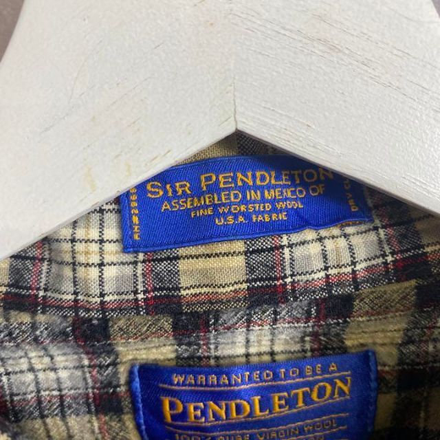 PENDLETON(ペンドルトン)のペンドルトン ウールシャツ ベージュ ブラウン チェック オンブレ メンズのトップス(シャツ)の商品写真