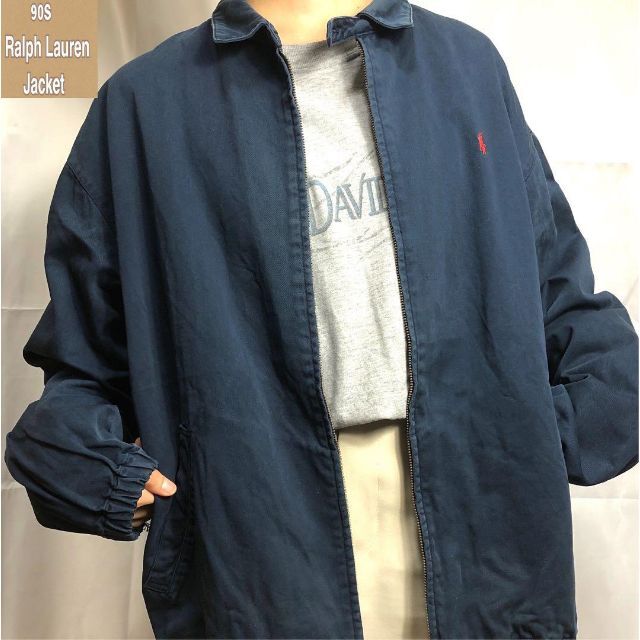 ラルフローレン☆スイングトップ 古着 90s ワンポイント刺繍ロゴ 希少 安い直販店 【希少XLサイズ】ポロバイラルフローレン☆刺繍ワンポイントロゴダウンジャケット. ダウンジャケット