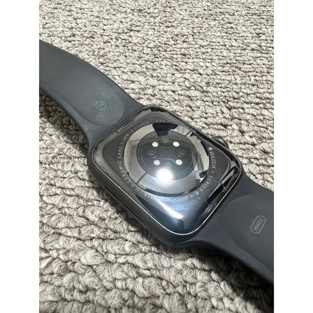 AppleWatch6 44m アルミスペースグレイ スポーツバンド