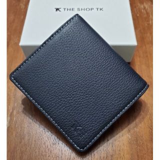 ザショップティーケー(THE SHOP TK)のTHE SHOP TK　新品　メンズ　レザーウォレット(ネイビー二折)(折り財布)